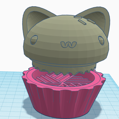 Captura-de-pantalla-2023-02-14-014536.png Archivo STL Cupcake Kitty Grinder / pika / pica / gato・Objeto imprimible en 3D para descargar