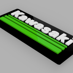 1.png STL-Datei KAWASAKI Schlüsselanhänger・3D-druckbares Modell zum herunterladen