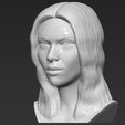 3.jpg Scarlett Johansson bust 3D printing ready stl obj formats