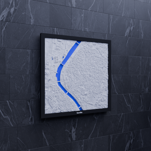 Seville, Spain - 3D Miniature - 3D model önizlemesi