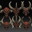 5.jpg Faces Angry Horned Demons