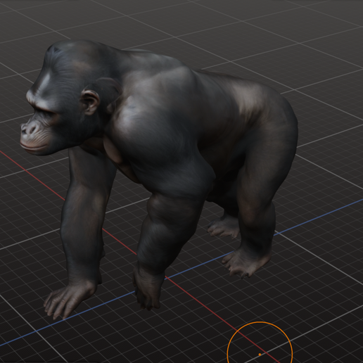 Screenshot-2025-09-23-at-8.44.52 PM.png Ape Base Mesh OBJ 3D Model – Raw Editable Evolution March Primate for Practice, Kitbash & Sculpting (Base Model)