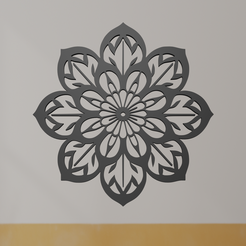 Flower-2.png Fichier STL Art mural des fleurs・Idée pour impression 3D à télécharger