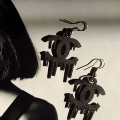 chanel.png Archivo STL Chanel drip pendant/earring・Plan de impresión en 3D para descargar