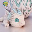Baby-Air-Elemental-Dragon-closeup.jpg Baby Air Dragon - Figura de fantasia articulada - Sem suportes Impressão 3D STL/3MF