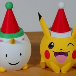 P1120140.jpg Caja Unicornio Navidad - Portaplumas - Jardinera (Pokemon Pikachu Fanart - no incluido)