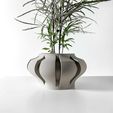 untitled-2816.jpg The Ariko Planter Pot with Drainage Tray & Stand Included: Modern and Unique Home Decor for Plants and Succulents  | STL File