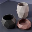 low_poly_vase.no27.3.jpg Vases 0027 - Geometric pots