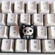 skullcat_keycap_by_hiko04.jpg Catskull Halloween keycap - mechanical keyboard