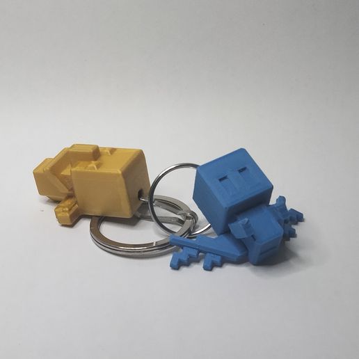 🗝️ Allay keychain to print on site Minecraft・Free STL File for ・Cults