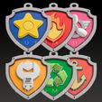 Badges-Portada-I.jpg Значки PAW PATROL Набор 1