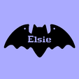 Elsie.png US Names Halloween Bat Decoration Necklace