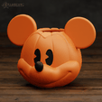 Mickey04.png Pumpkin Mickey Bowl Halloween Disney 2 models
