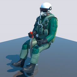 PILOTO-3.jpg 3D file FIGHTER PILOT N°3・3D print design to download