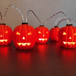 005.jpg Archivo STL HALLOWEEN PUMPKIN (cadena LED)・Modelo imprimible en 3D para descargar