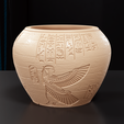 Ancient-Egypt-Pot-1.png STL file Ancient Egypt Pot with drainage・3D printing model to download