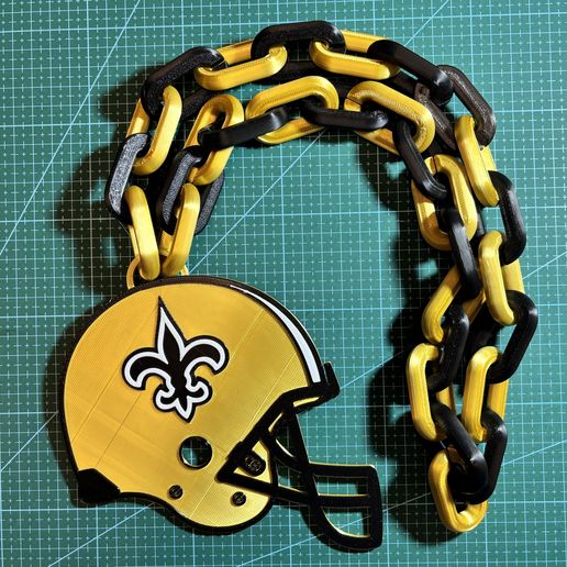🆕 NEW ORLEANS SAINTS NFL HELMET CHAIN・ STL File for 3D printing・Cults