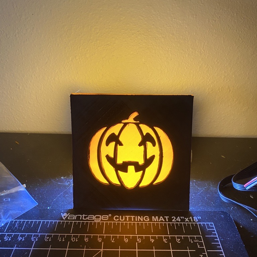 Light Up  Halloween pumpkin 3D model