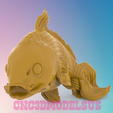 2.png Carp fish 3,3D MODEL STL FILE FOR CNC ROUTER LASER & 3D PRINTER