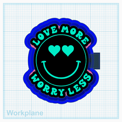 Smiley-love-more-worry-less.png Smiley Aimer davantage S'inquiéter moins