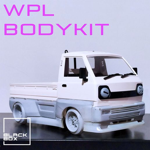 a1.jpg Télécharger fichier WPL D12 RC Kit complet de carrosserie Widebody par BLACKBOX • Modèle à imprimer en 3D, BlackBox