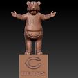 tftfhbn.jpg NFL - Chicago Bears football mascot statue destop - 3d Print