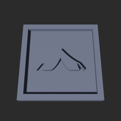 Haima Square – 3D Printable Game Token