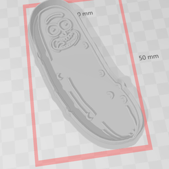 pickle.png Pickle Rick Cookie Cutter and Stamp