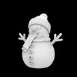 Snowman.2.jpg Cute Snowman Figurine 3D Printable Model