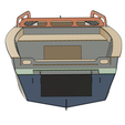 Lodka4A-v117-f30.png 3D file Plastic full-size motor boat made of monolithic sheets of block copolymer of polypropylene PP-C or low pressure polyethylene HDPE High Density Polyethylene for extreme operating conditions 8 mm thick・3D printer model to download