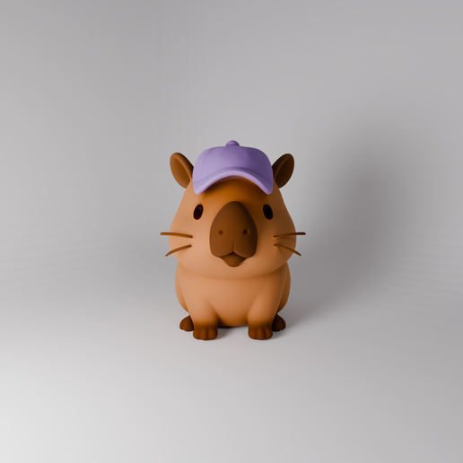 🧢 Capivara com boné - Modelo para impressão 3D・Arquivo STL para ...
