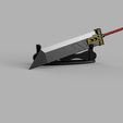busterswordstand-side.png Final Fantasy 7 Buster Sword By Stay Brolic Designs