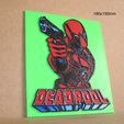 deadpool-marvel-cartel-letrero-logotipo-mercenario.jpg Deadpool poster sign marvel movie logo marvel movie villain antihero, comic, action, impresion3d