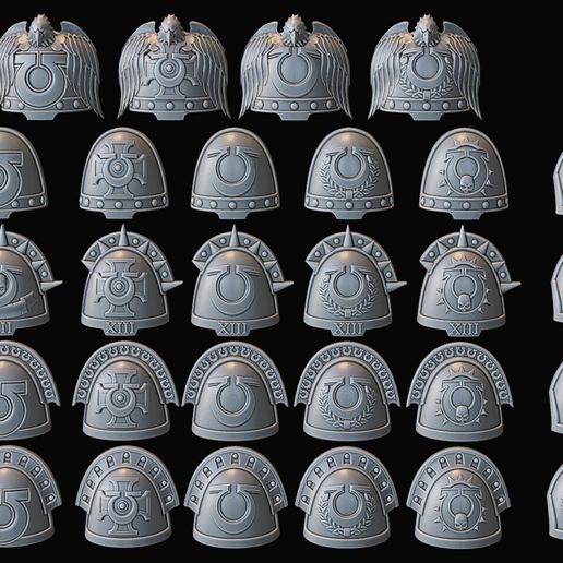 Ultra warrior Veteran Shoulder Pads Set Re-Upload