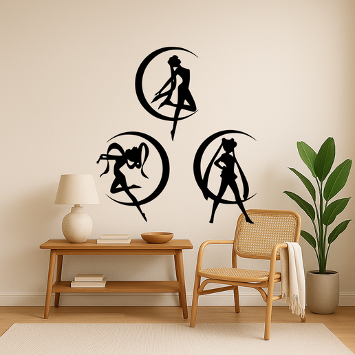 Sailor Moon - Sailor Moon And Chibiusa Holding Han