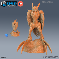 2492-Owl-Harpy-Large.png Owl Harpy ‧ DnD Miniature ‧ Tabletop Miniatures ‧ Gaming Monster ‧ 3D Model ‧ RPG ‧ DnDminis ‧ STL FILE