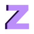 Z.stl Декоративные буквы A-Z, светодиодная подсветка
