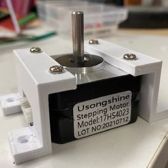 IMG_5134.jpg 3D-Datei Nema17-Schrittmotorhalterung für 23mm Höhe kostenlos・3D-druckbares Objekt zum herunterladen