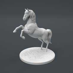 Horse_Main-Camera.png Бесплатный STL файл Поза стоящей лошади・Дизайн для загрузки и 3D-печати