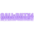 WhiteGreenSilver - Call of Duty 4 .stl 3D MULTICOLOR LOGO/SIGN - Call of Duty MEGAPACK
