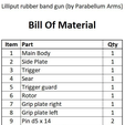 BOM.PNG Бесплатный STL файл Lilliput Rubberband Gun (by Parabellum Arms)・Объект для скачивания и 3D печати
