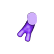 legR_STL.stl Alien Keychain v2 - Complete Body Funny Gift