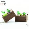 Cutie3D-Spring Vegetable Bed Fidget Clicker Keychain_09.png Cutie3D Spring Vegetable Bed Fidget Clicker Keychain - Porte-clés sac à dos mignon