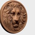 02.jpg Lion Head relief 2. 3D print model 3D print model