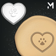heartwithdogpaw.png Высечки для печенья - Домашние животные