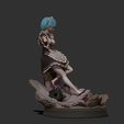 wip18.jpg Rem 3d print statue diorama - Re Zero Figurine
