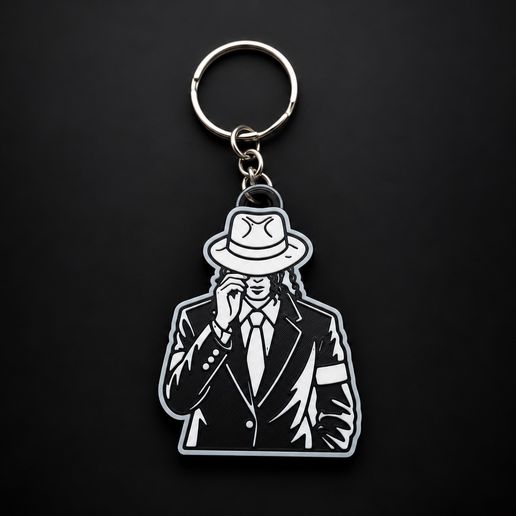 Michael Jackson keychain