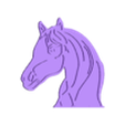 cheval noire et blanc.stl STL file lamp led leonie horse・Model to download and 3D print
