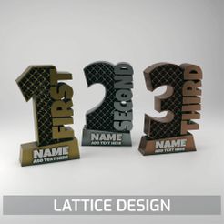 Lattice-Design.jpg Trophy - customizable award - LATTICE DESIGN
