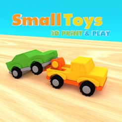 smalltoys-towtruck01.jpg STL file SmallToys - Tow truck・3D printing template to download, WabbyStudio
